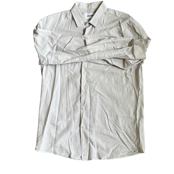 ZADIG & VOLTAIRE dress shirt 100% cotton size large TADAO TDM SDCJ0514 - Picture 1 of 11